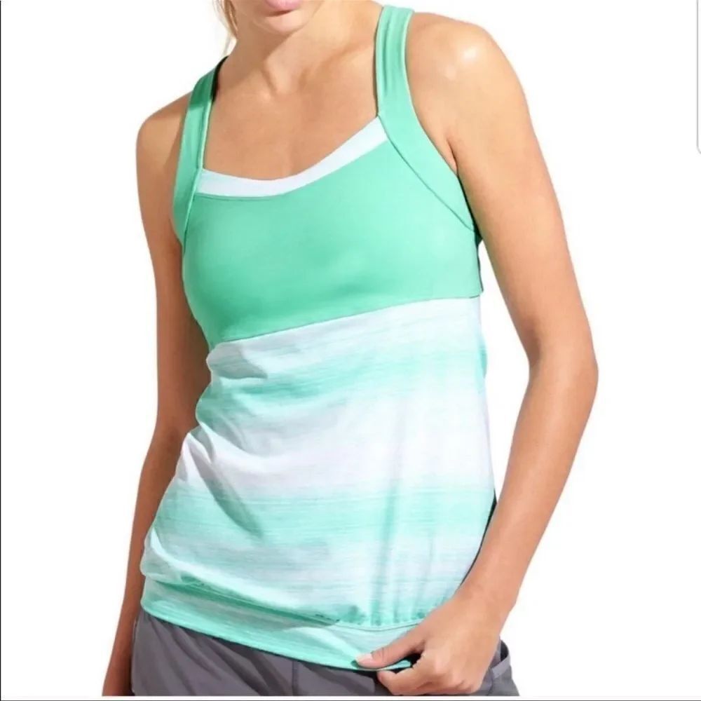 Athleta Strideย Crunchโ&โPunchโTankโTopโMintโGreenโS